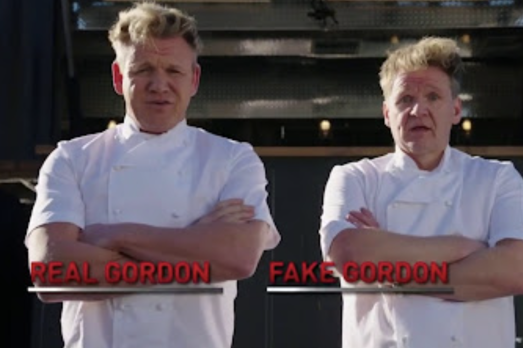 gordon ramsay doppelganger - Real Gordon Fake Gordon